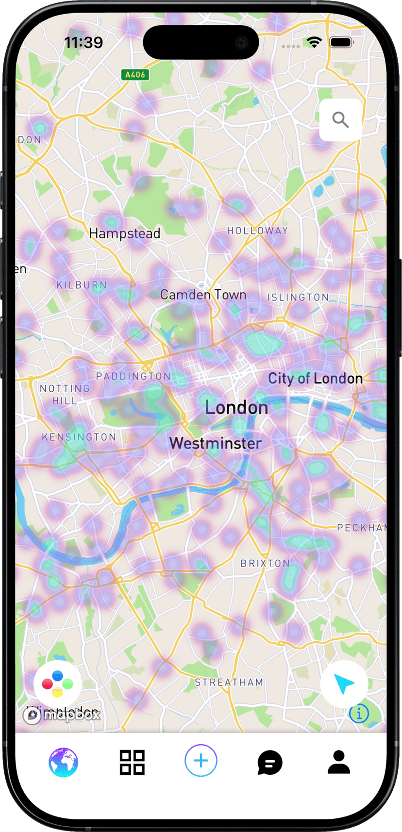 Karte von London
