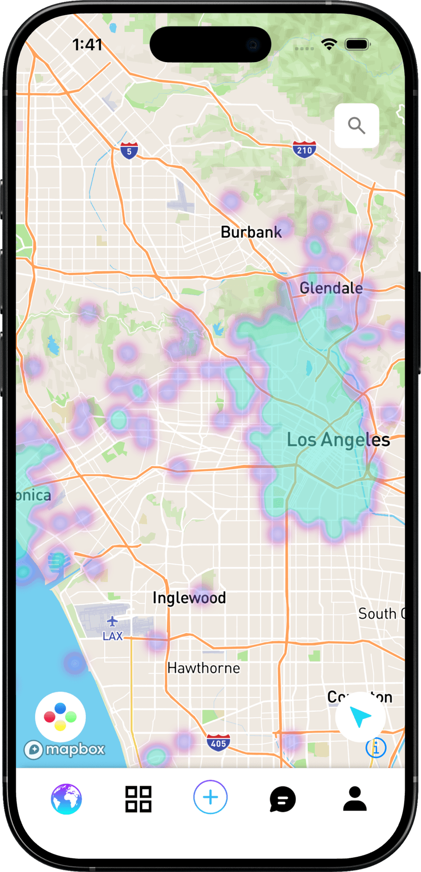 Karte von Los Angeles