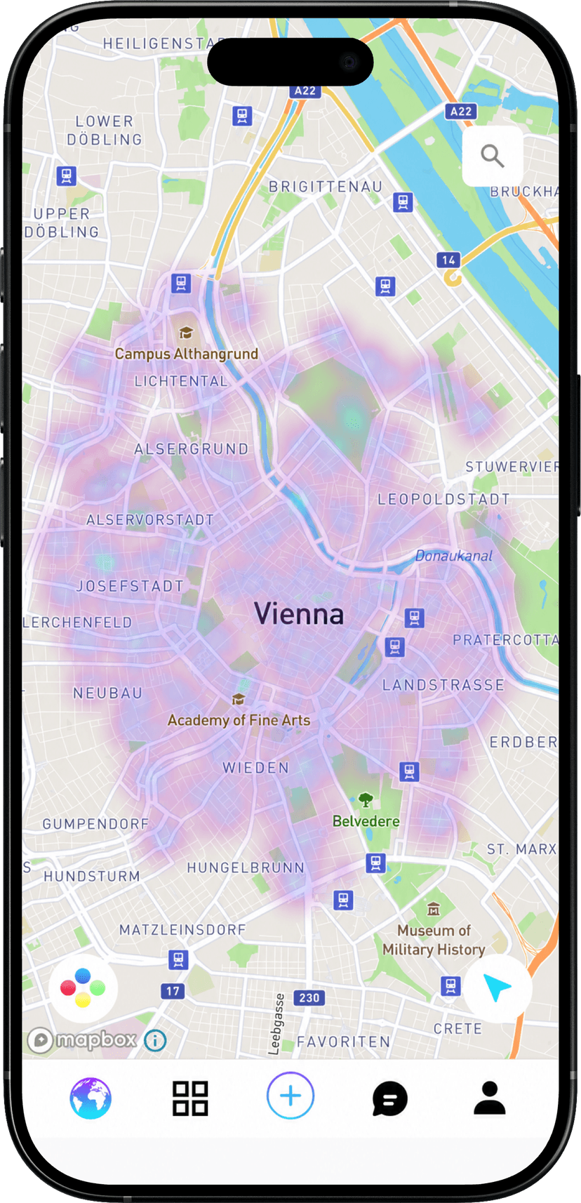 Karte von Wien